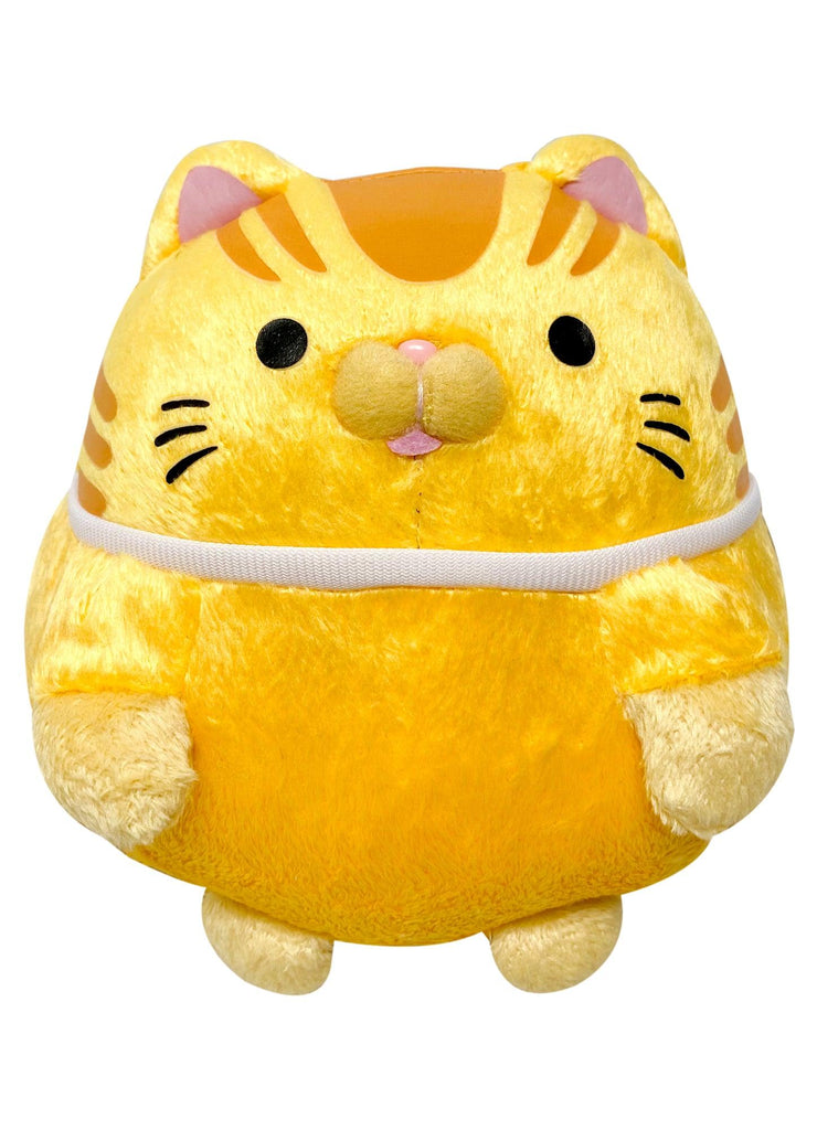 Orange Chubby Cat Plush 5"H