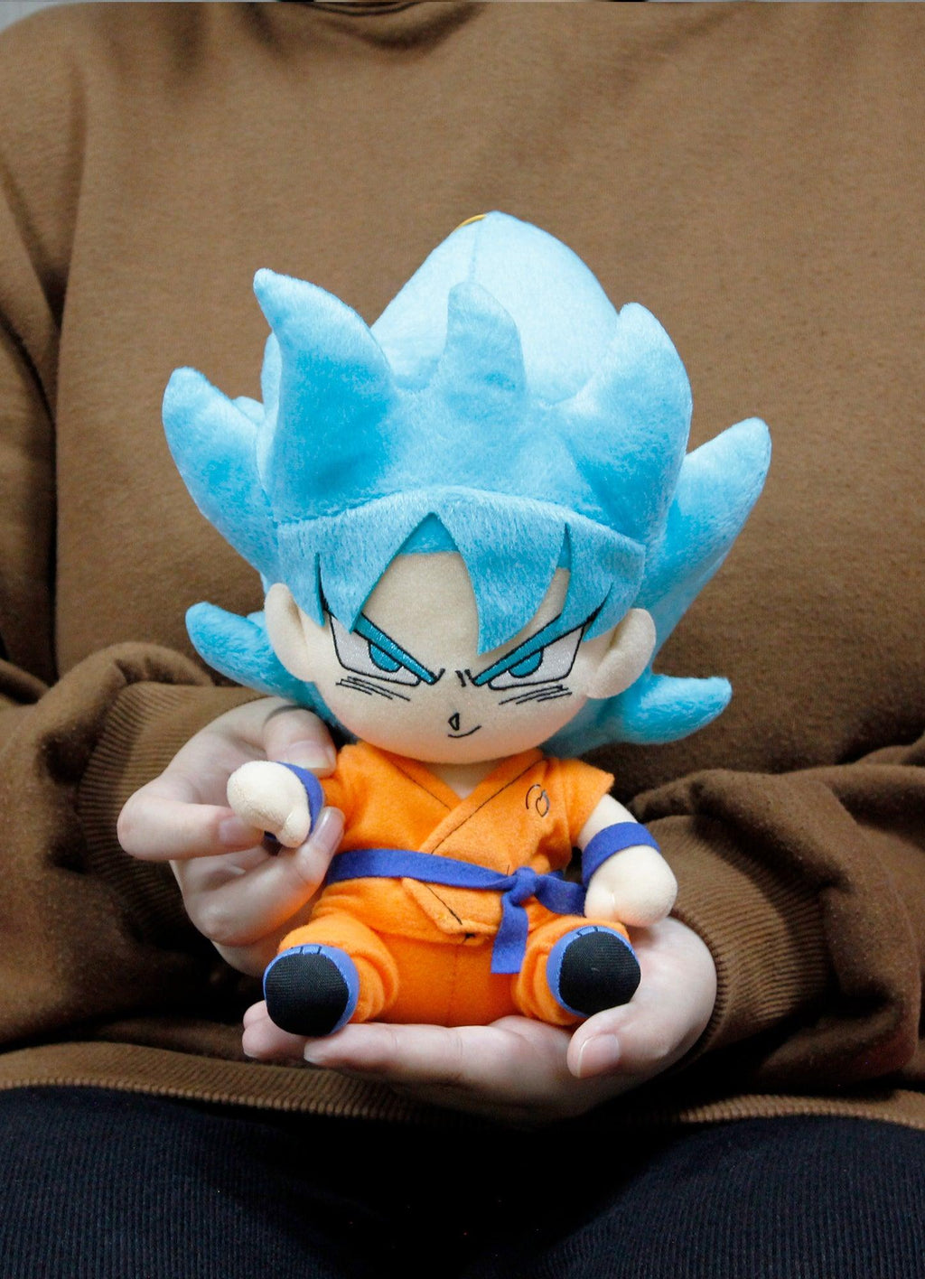 Dragon Ball Super - Super Saiyan God Goku Sitting Pose Plush 7"H - Great Eastern Entertainment