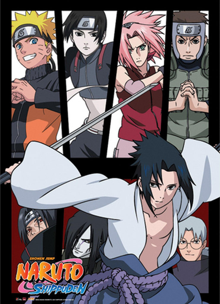 Naruto Shippuden - Group Wall Scroll - Great Eastern Entertainment