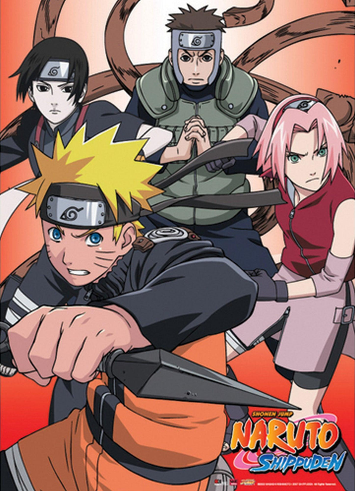 Naruto Shippuden - Team Kakashi Hatake Wall Scroll - Great Eastern Entertainment