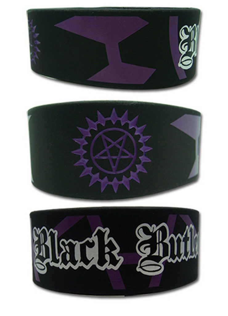 Black Butler - Sebastian Michaelis Seal PVC Wristband - Great Eastern Entertainment