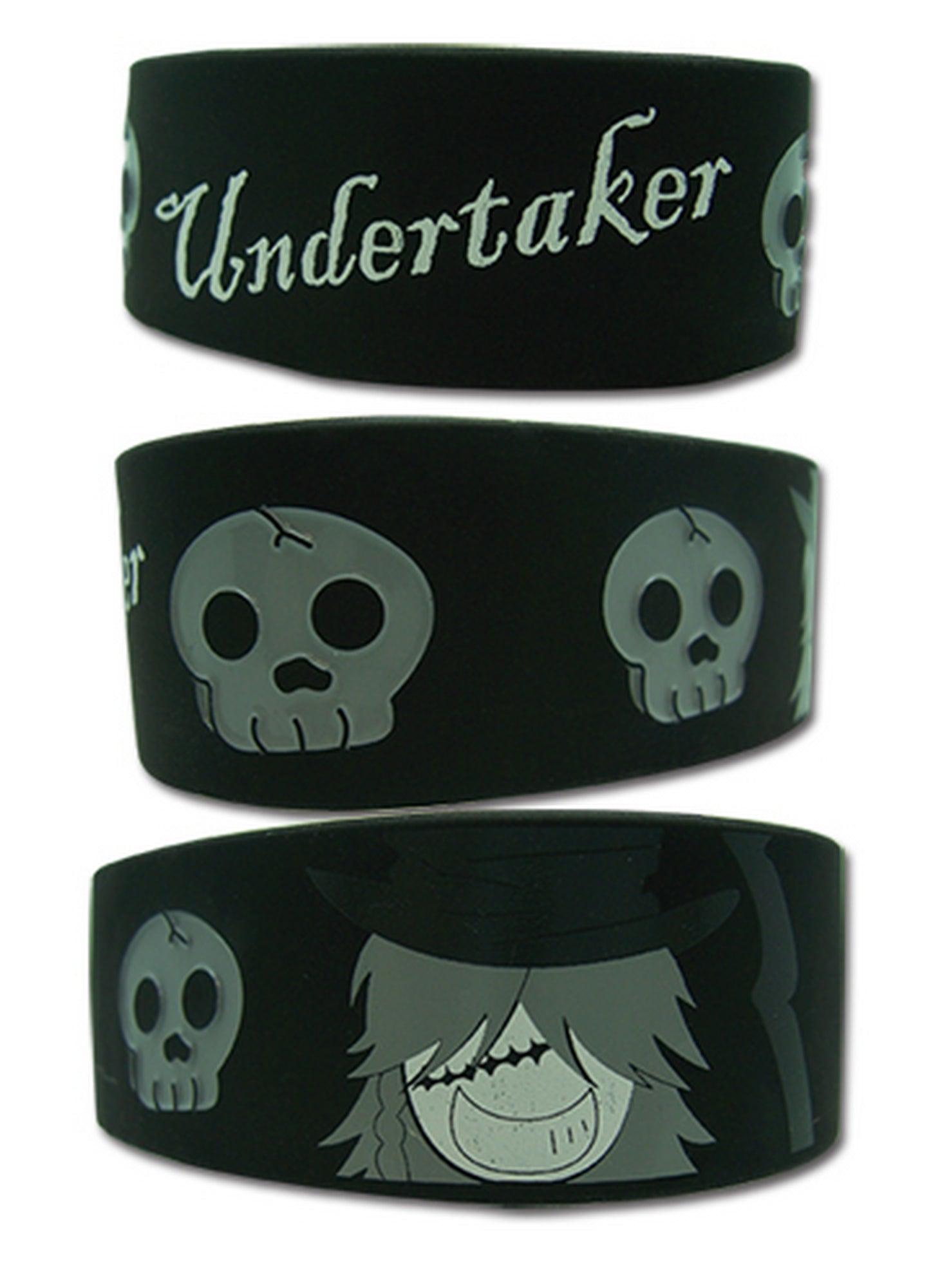 Black Butler Undertaker PVC Wristband - Great Eastern Entertainment