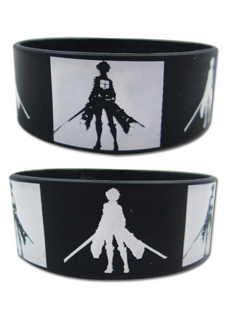 Attack on Titan - Eren Yeager Shlhouette PVC Wristband - Great Eastern Entertainment