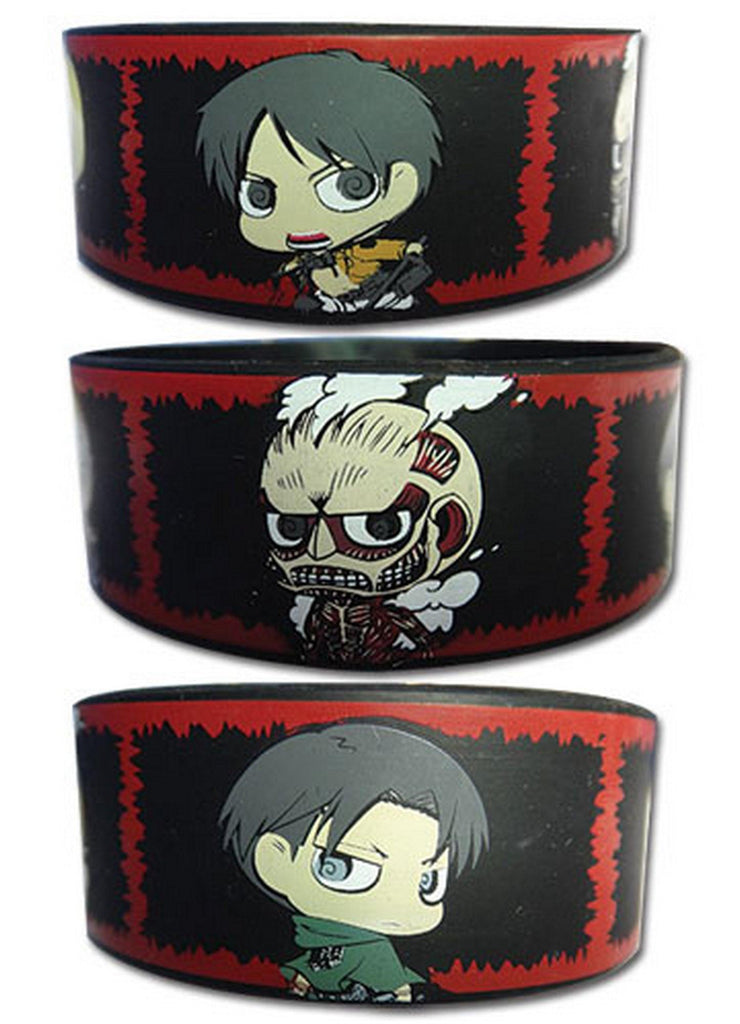 Attack on Titan - SD Group Panels PVC Wristband - Great Eastern Entertainment
