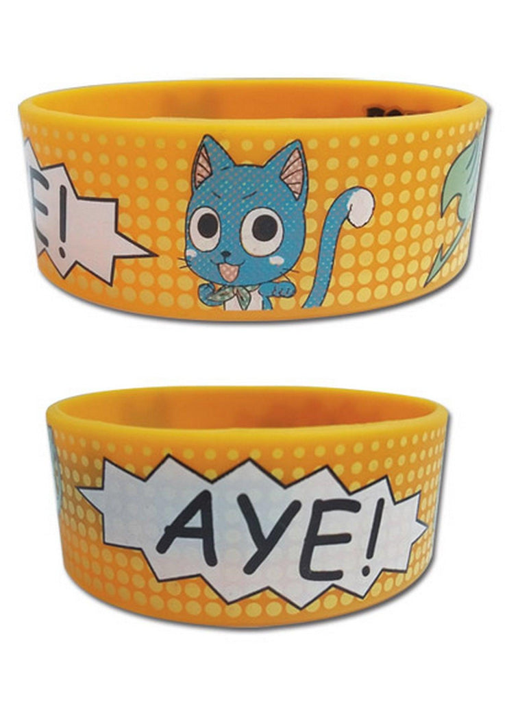 Fairy Tail - Comic Book Happy PVC Wristband - Great Eastern Entertainment
