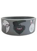 Tokyo Ghoul- Ghoul Masks PVC Wristband
