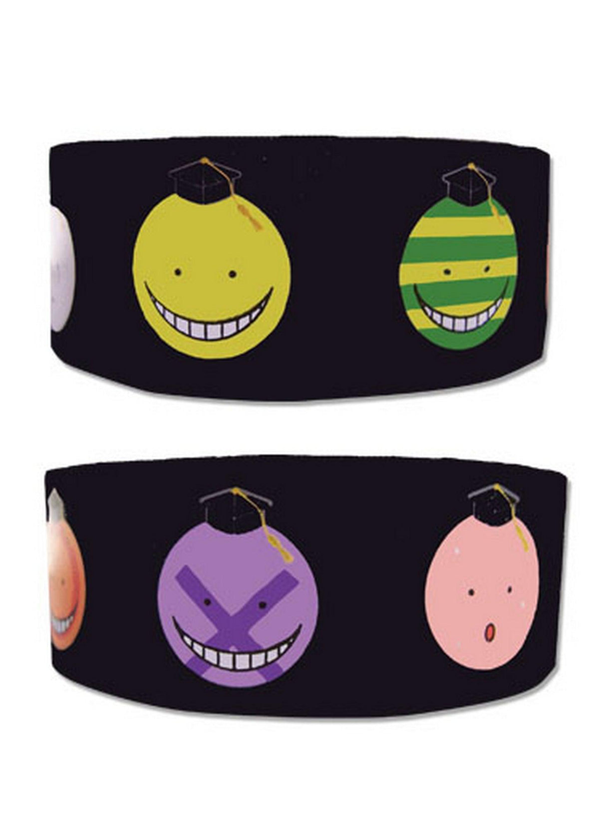 Assassination Classroom - Koro Sensei Faces PVC Wristband - Great Eastern Entertainment