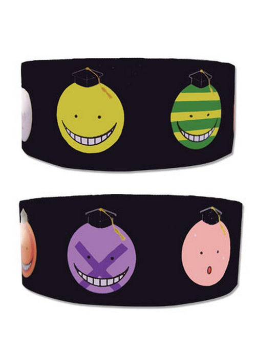Assassination Classroom - Koro Sensei Faces PVC Wristband - Great Eastern Entertainment
