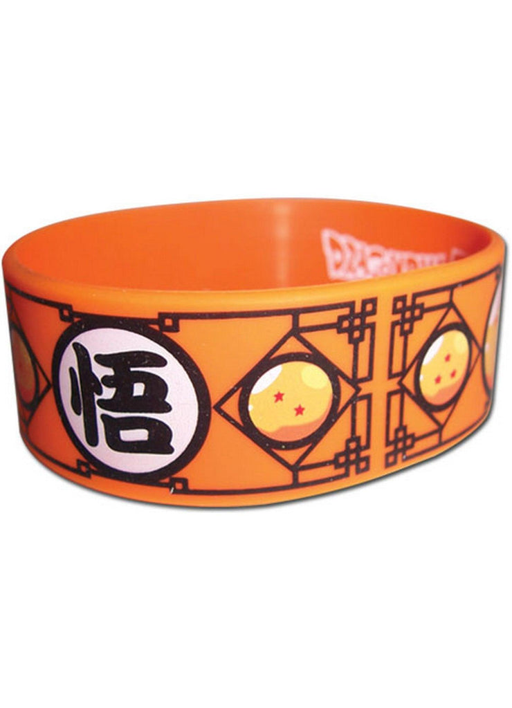 Dragon Ball Z - Dragon Balls And Symbol PVC Wristband - Great Eastern Entertainment