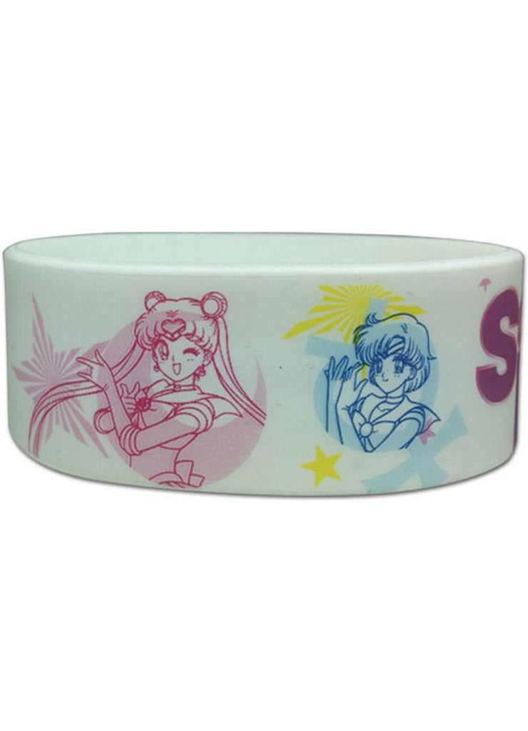 Sailor Moon R- Group And Symbols PVC Wristband