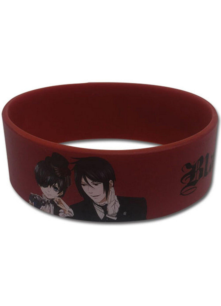 Black Butler 2 - Ciel Phantomhive And Sebastian Michaelis PVC Wristband - Great Eastern Entertainment