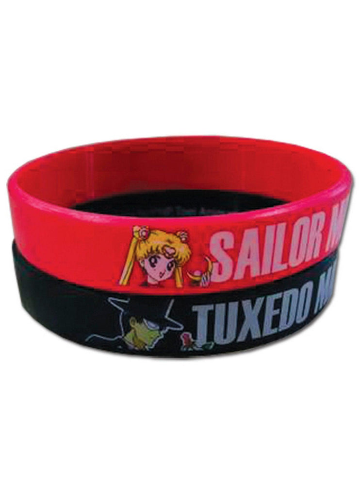 Sailor Moon- Sailor Moon And Tuxedo Mask PVC 2 Pack Wristband