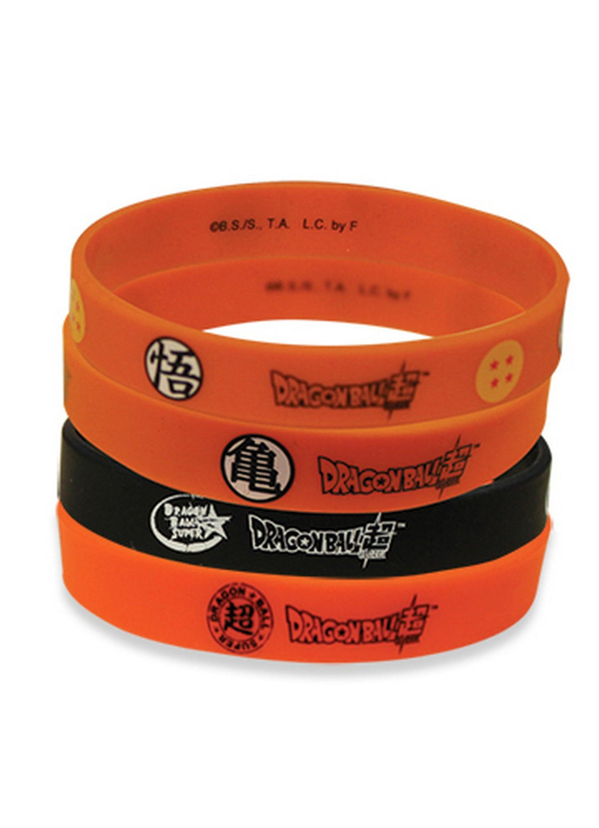 Dragon Ball Super - Symbol Multi Pack 4 PVC Wristband - Great Eastern Entertainment