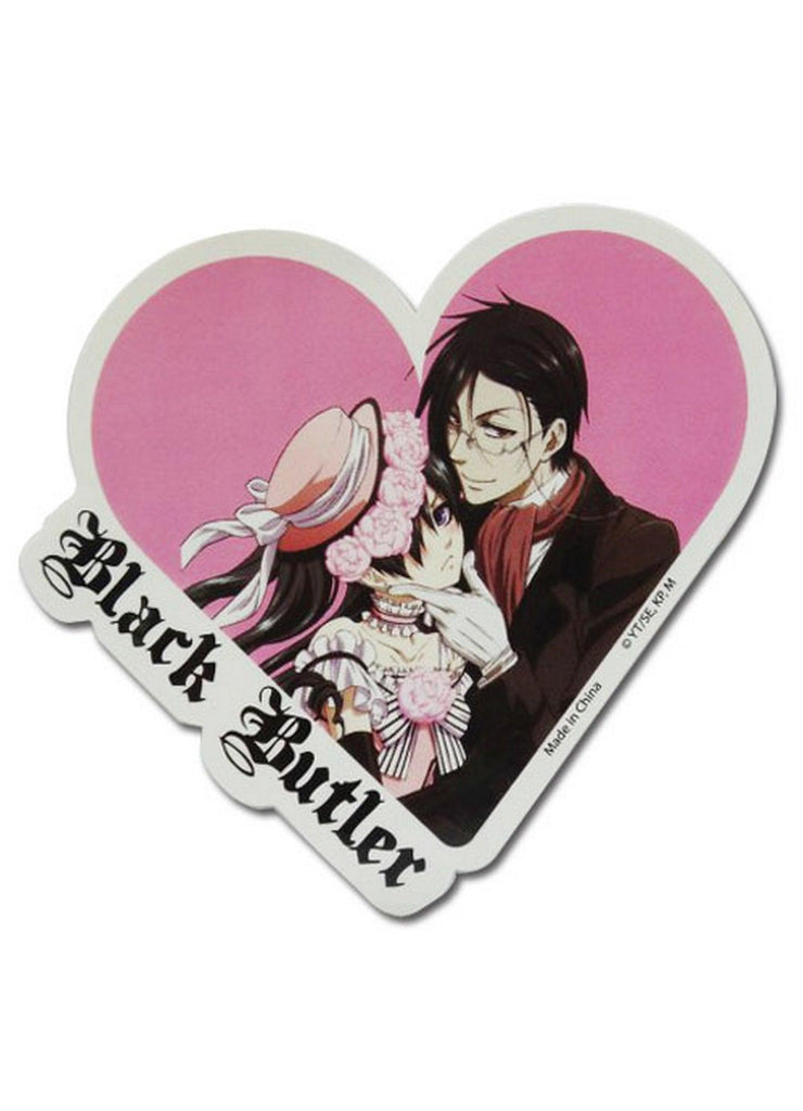 Black Butler - Ciel Phantomhive And Sebastian Michaelis Heart Sticker - Great Eastern Entertainment