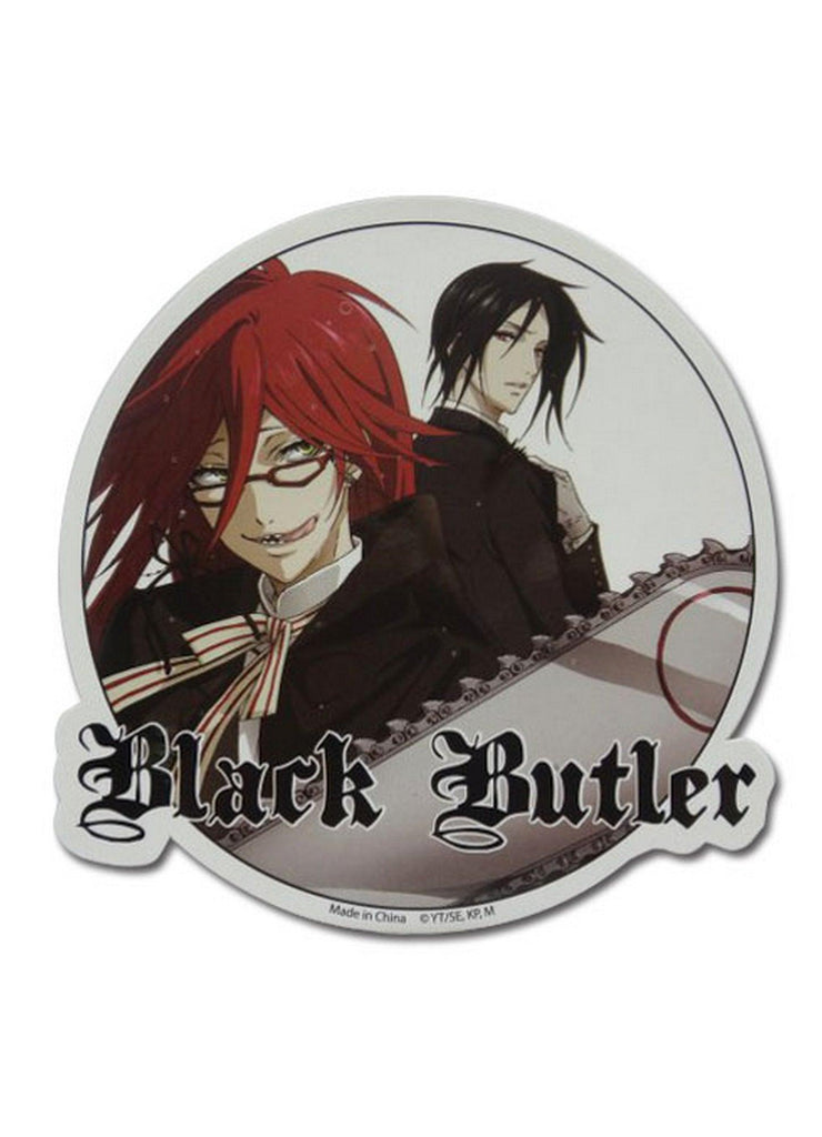 Black Butler - Grell Sutcliff And Sebastian Michaelis Sticker - Great Eastern Entertainment