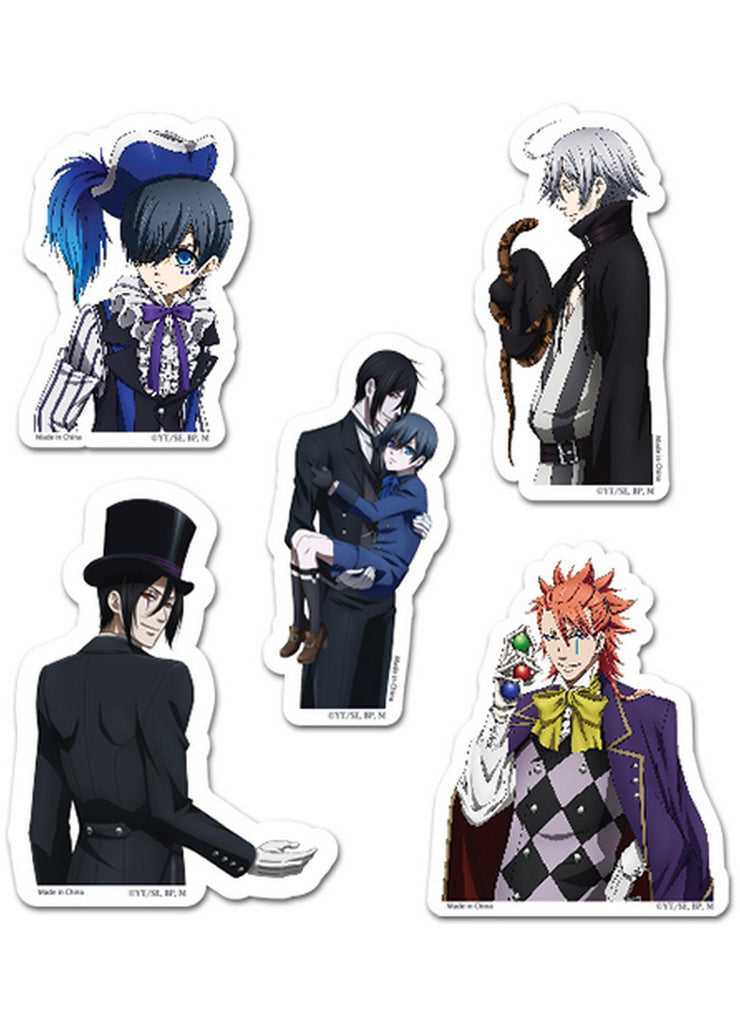 Black Butler Book Of Circus - Group Die-Cut Sticker Set - Great Eastern Entertainment