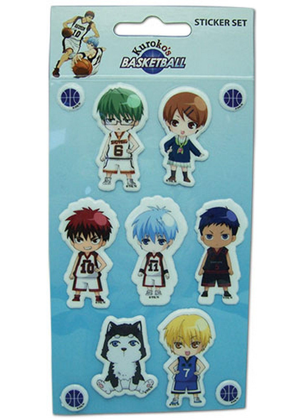 Kuroko's Basketball - Puffy SD Sticker Set 3.25'X7.25' - Great Eastern Entertainment