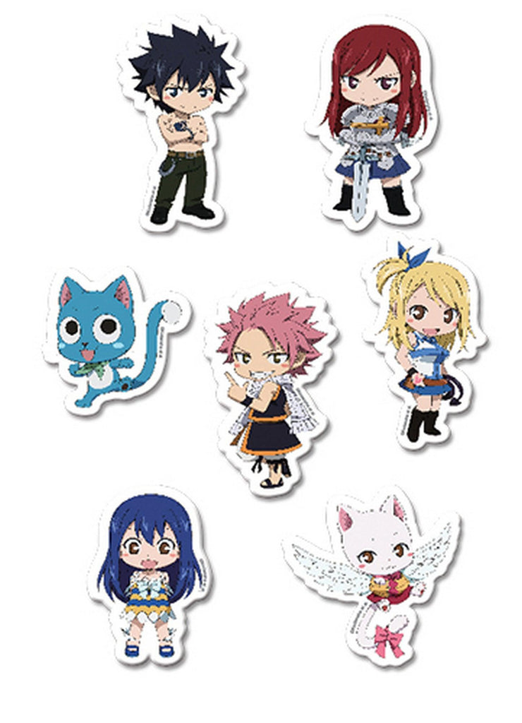 Fairy Tail - Puffy SD Characters Sticker Set - Great Eastern Entertainment