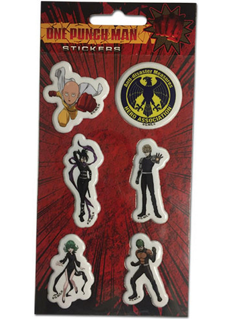 One Punch Man - Group Puffy Sticker Set 3.5"x7.25" - Great Eastern Entertainment