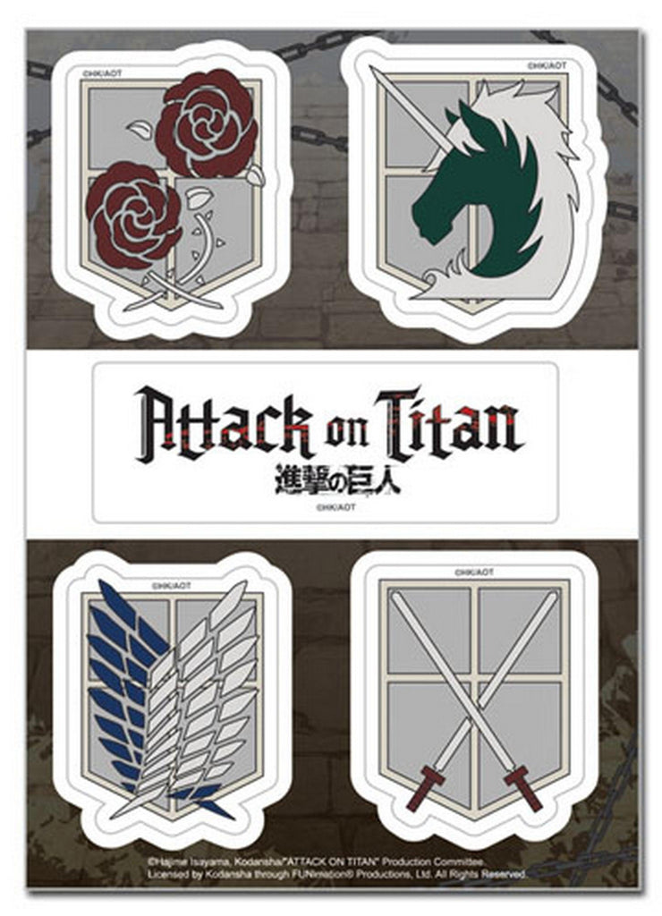 Attack on Titan - Emblems Sticker Set - Great Eastern Entertainment