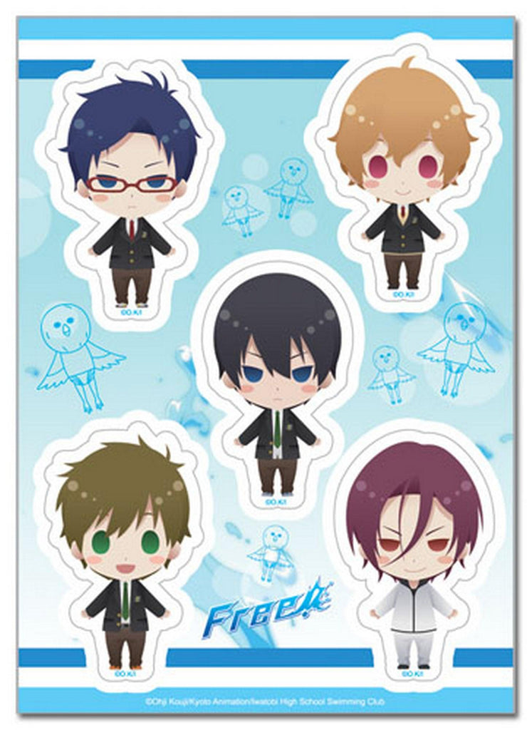 Free! - Group SD Uniform Sticker Set - Great Eastern Entertainment