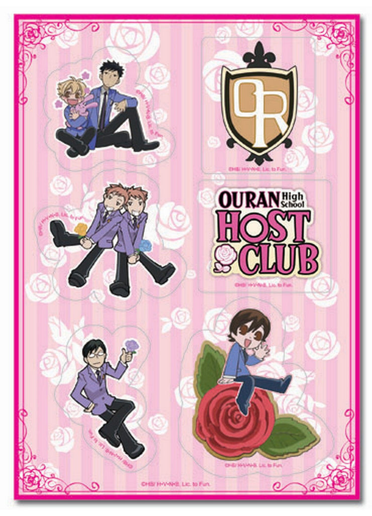 Ouran High School Host Club - Group Sticker Set 2 5"X7" - Great Eastern Entertainment