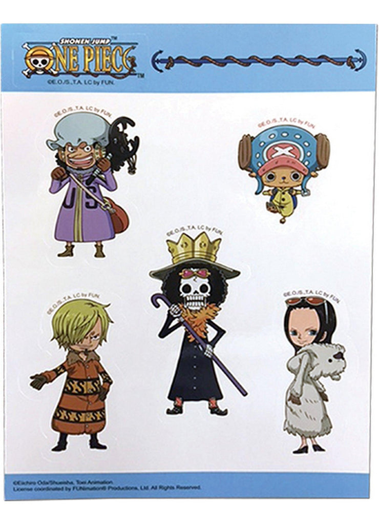 One Piece - Group SD 2 Sticker Set 5"X7" - Great Eastern Entertainment