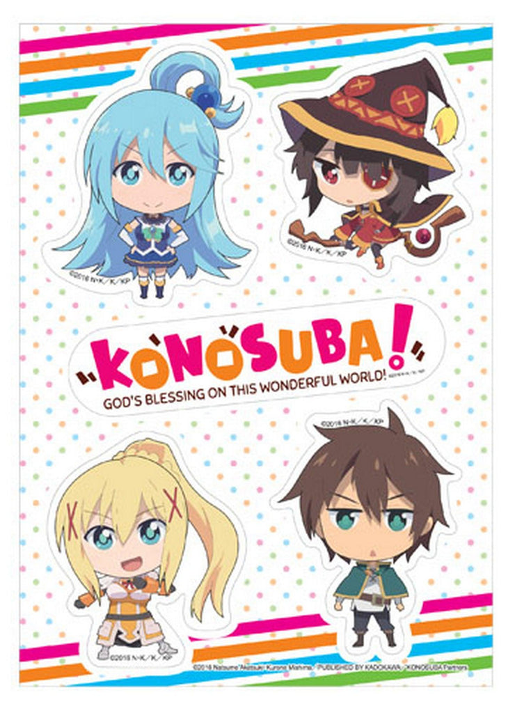 Konosuba - SD Group Sticker Set 5"X7" - Great Eastern Entertainment