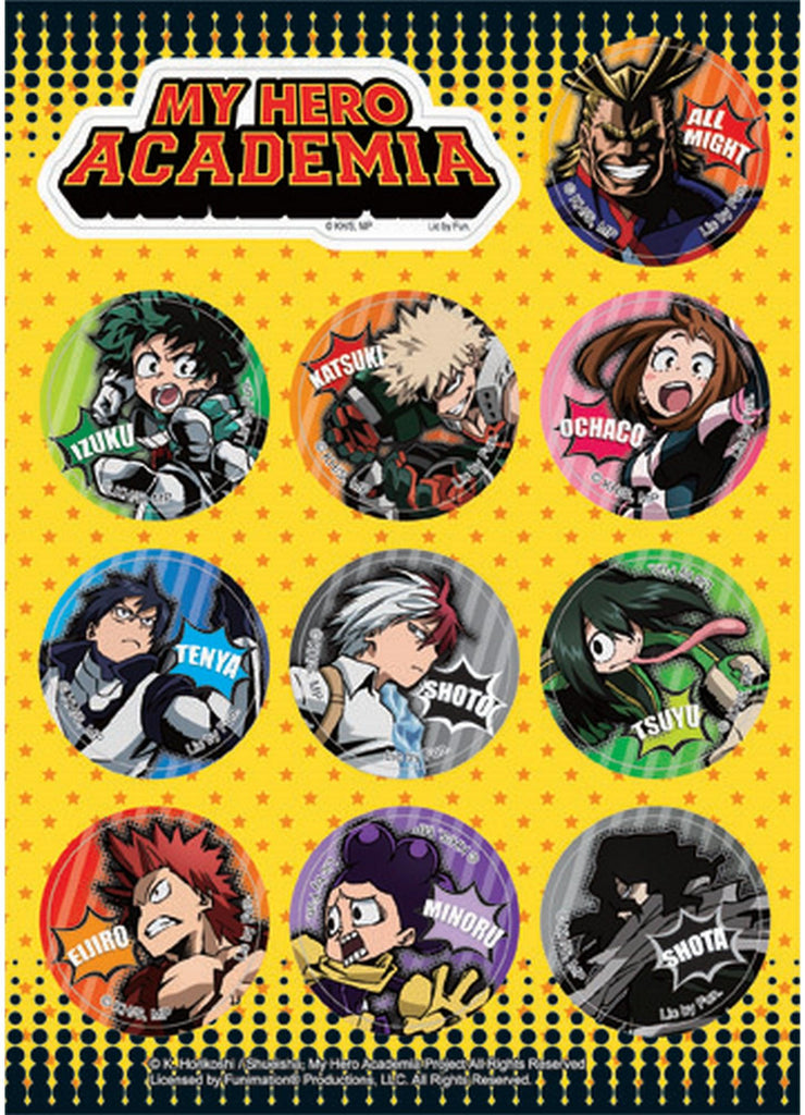 My Hero Academia - Hero Group Sticker Set 5"x7" - Great Eastern Entertainment