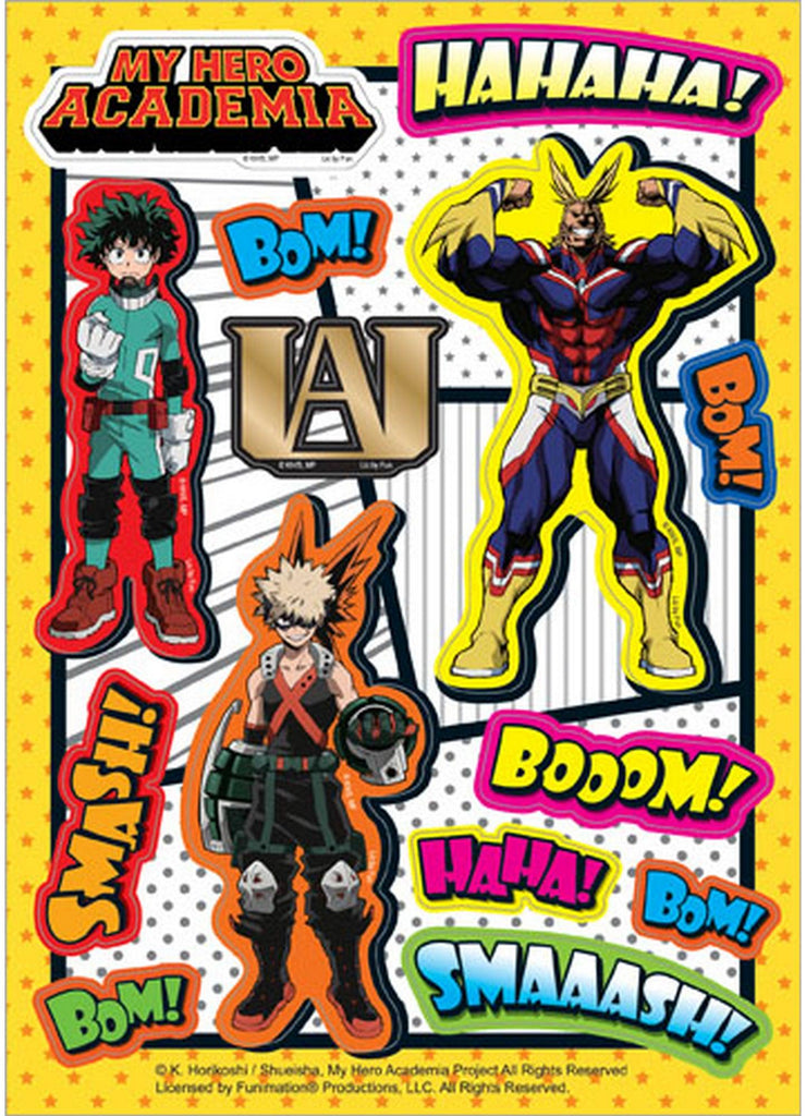 My Hero Academia - Onomatopoeia Group Sticker Set 5"X7" - Great Eastern Entertainment