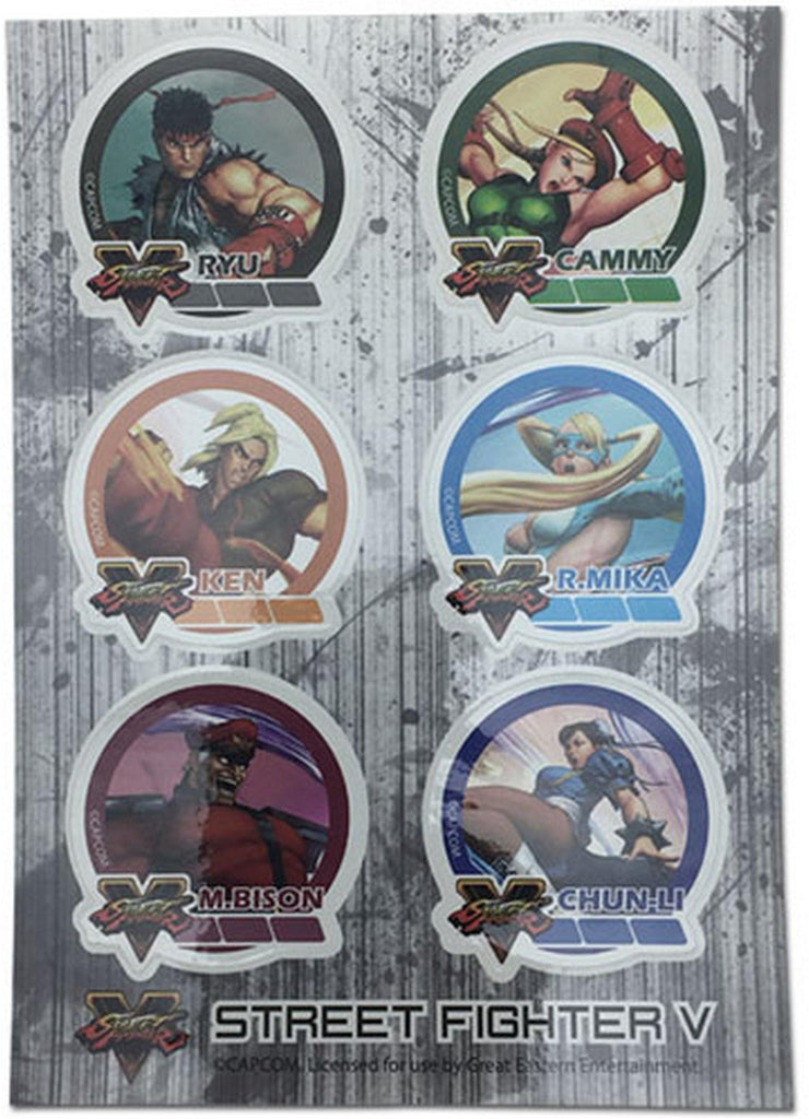 Street Fighter V - Group 002 Sticker Set 5X7