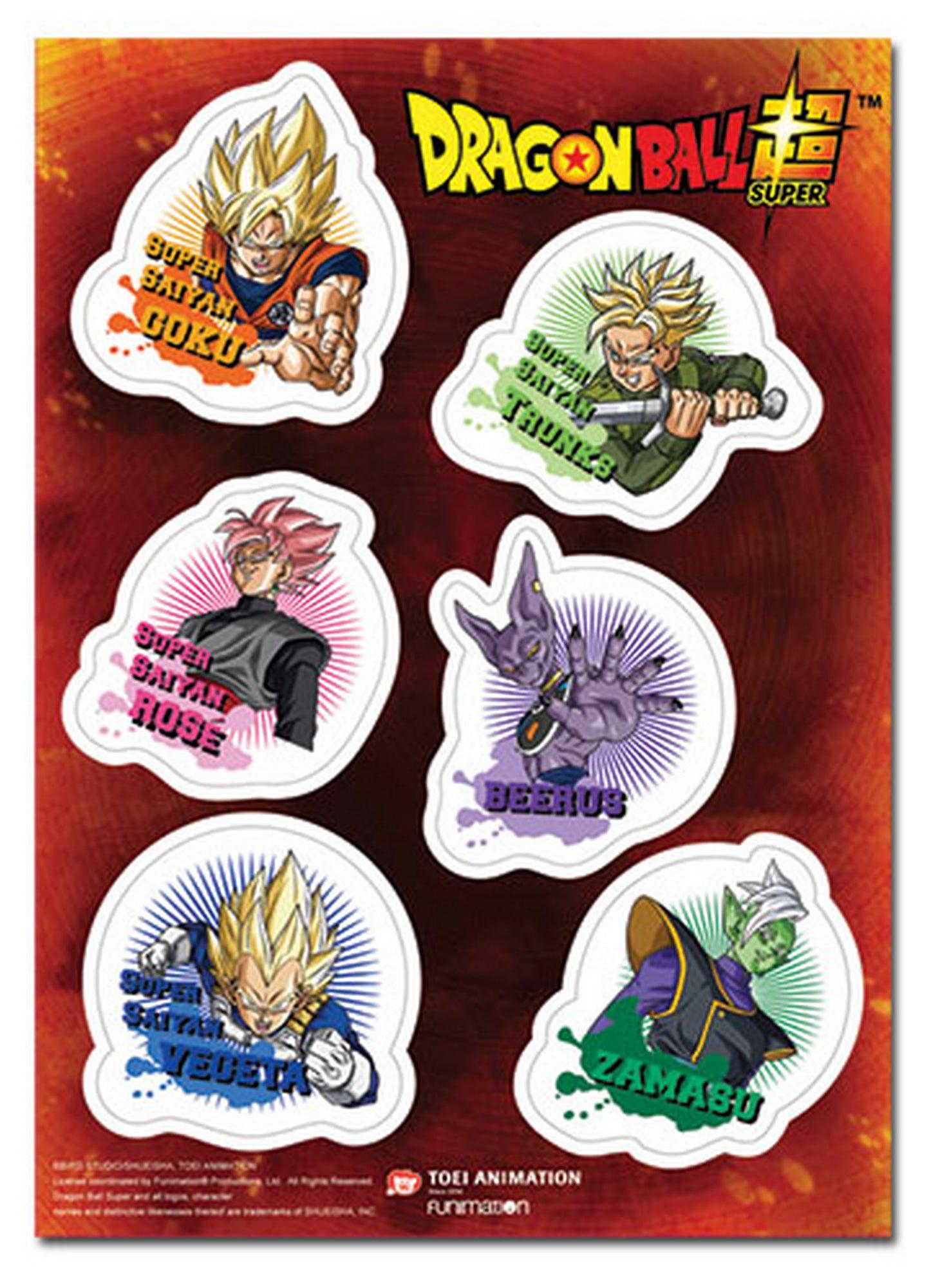 Dragon Ball Super - Future Trunks Saga Sticker Set 5"X7" - Great Eastern Entertainment