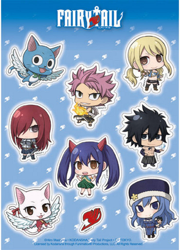 Fairy Tail S7 - SD Group 1 Sticker Set 5"X7" - Great Eastern Entertainment