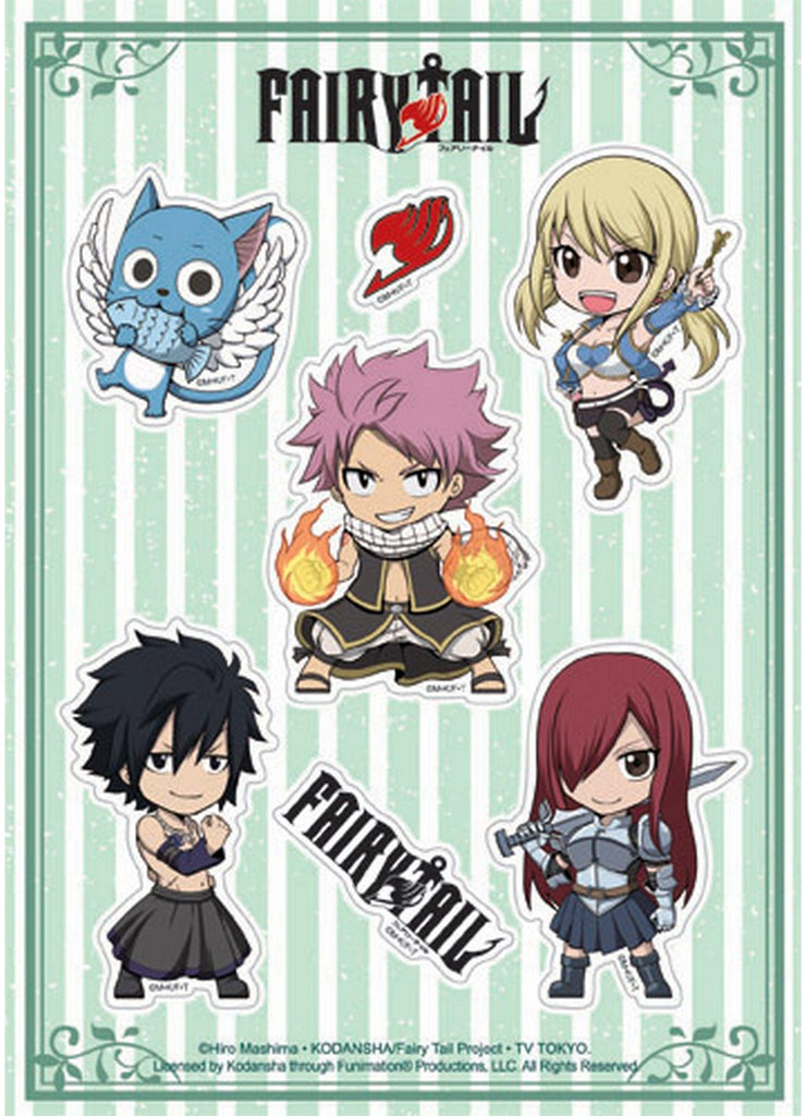 Fairy Tail S7 - SD Group 2 Group Sticker Set 5"X7" - Great Eastern Entertainment