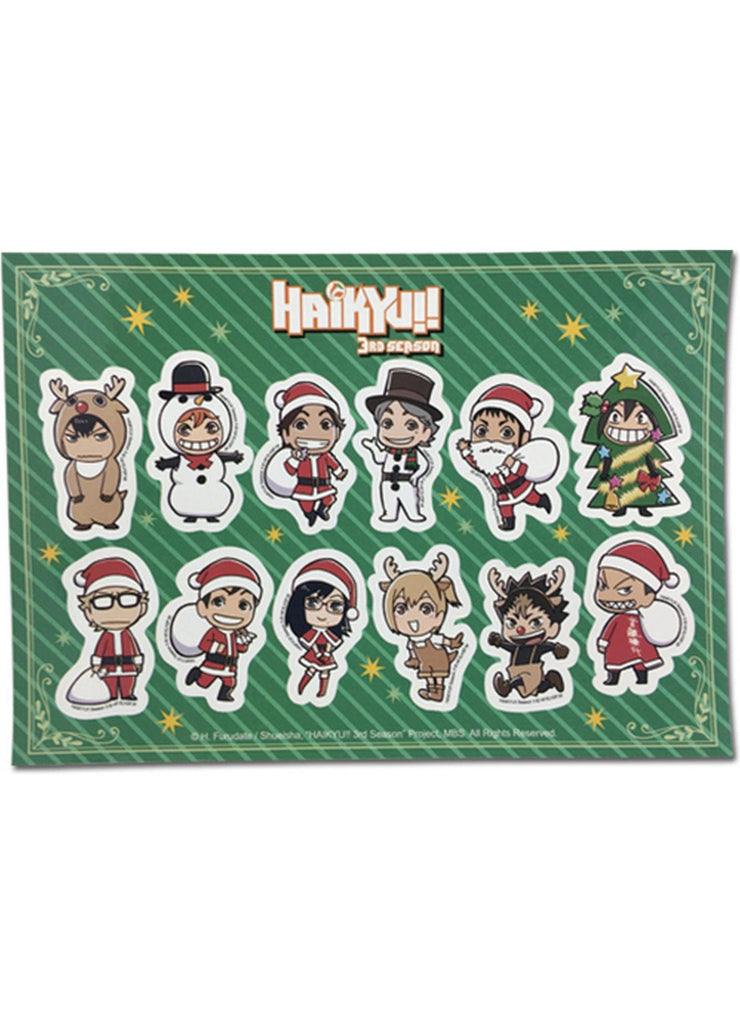 Haikyu!! S3 - Christmas SD Group Sticker Set 5"X7" - Great Eastern Entertainment