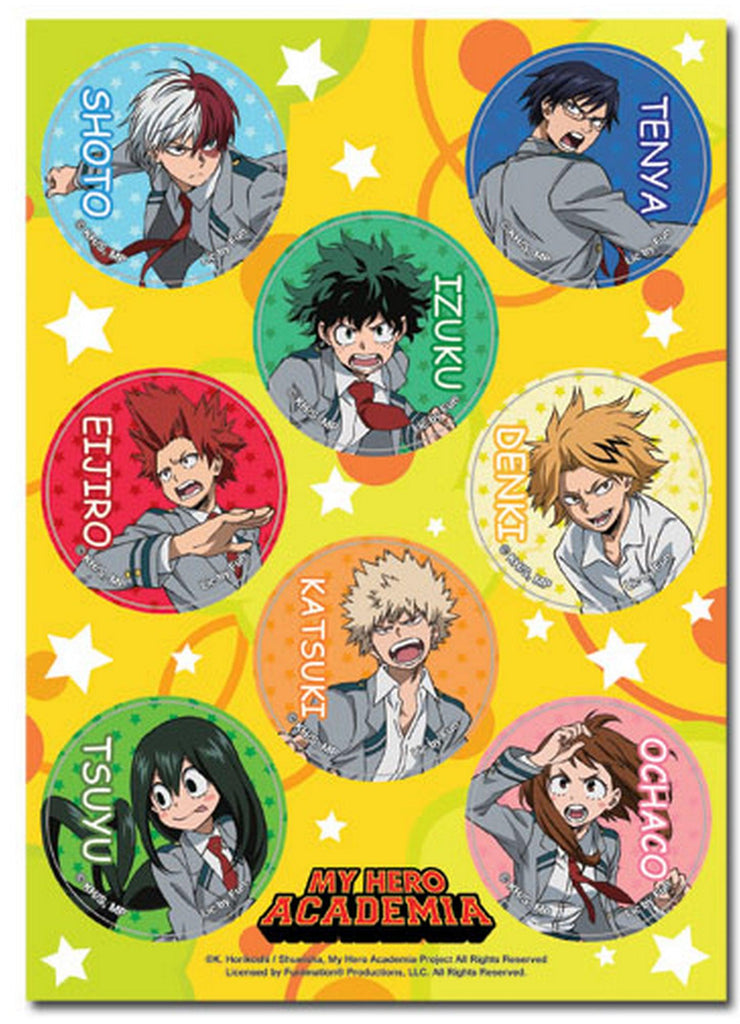 My Hero Academia - Group Uniform Sticker Set 5"X7" - Great Eastern Entertainment