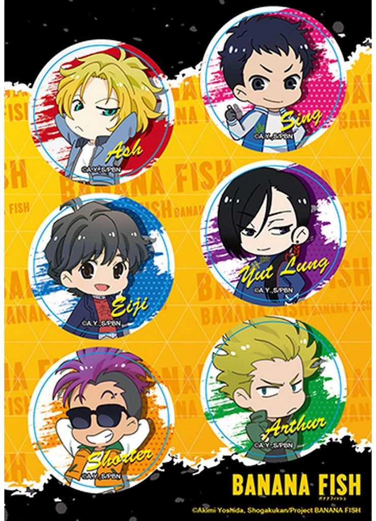 Banana Fish- Group SD #2 Sticker Set 5"X7"