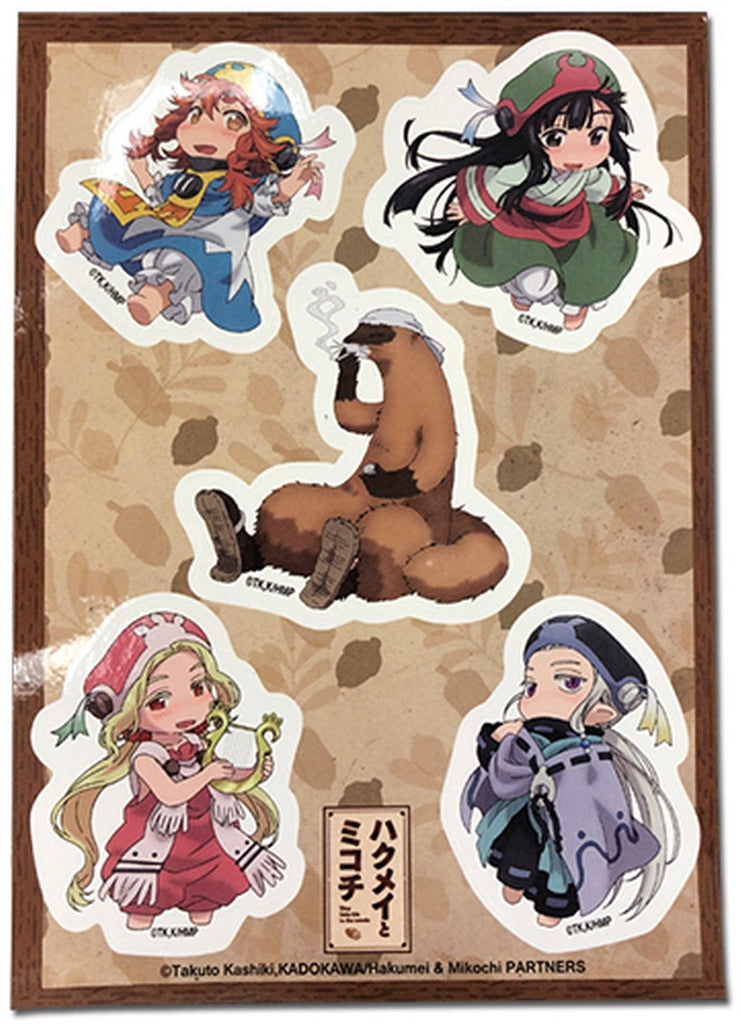 Hakumei And Mikochi - Group SD #2 Sticker Set 5"X7" - Great Eastern Entertainment