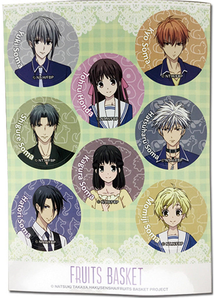 Fruits Basket - Group Sticker Set 5"X7" - Great Eastern Entertainment