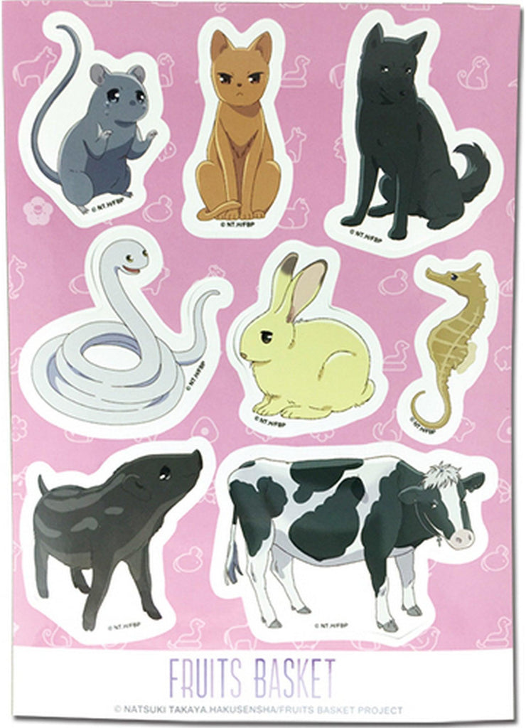 Fruits Basket - Animal Sticker Set 5"X7" - Great Eastern Entertainment