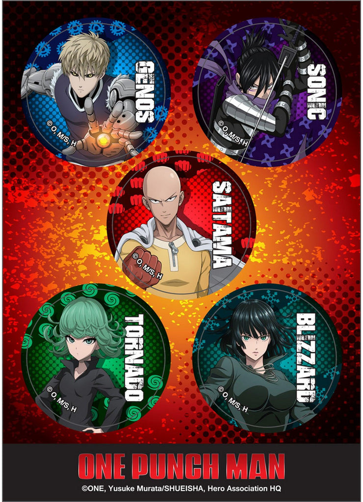 One Punch Man S2 - Group Sticker Set 5"X7" - Great Eastern Entertainment