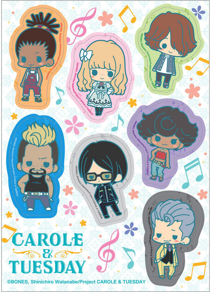 Carole & Tuesday - SD Sticker Set 5"X7" - Great Eastern Entertainment