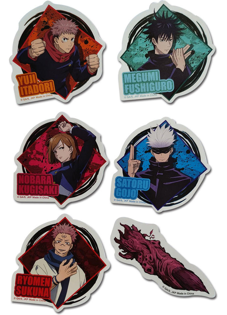 Jujutsu Kaisen- Group Die-Cut Sticker Set 3.5"