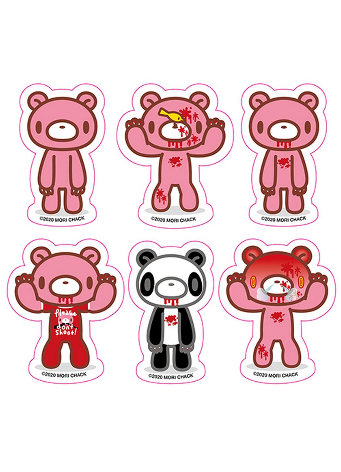 Gloomy Bear And Gloomy- Gloomy Bear Die Cut Sticker Set