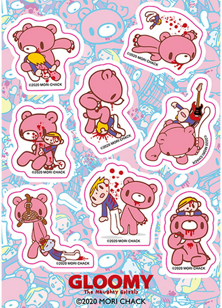 Gloomy Bear And Gloomy- Gloomy Bear & Pity Sticker Set 5"X7"