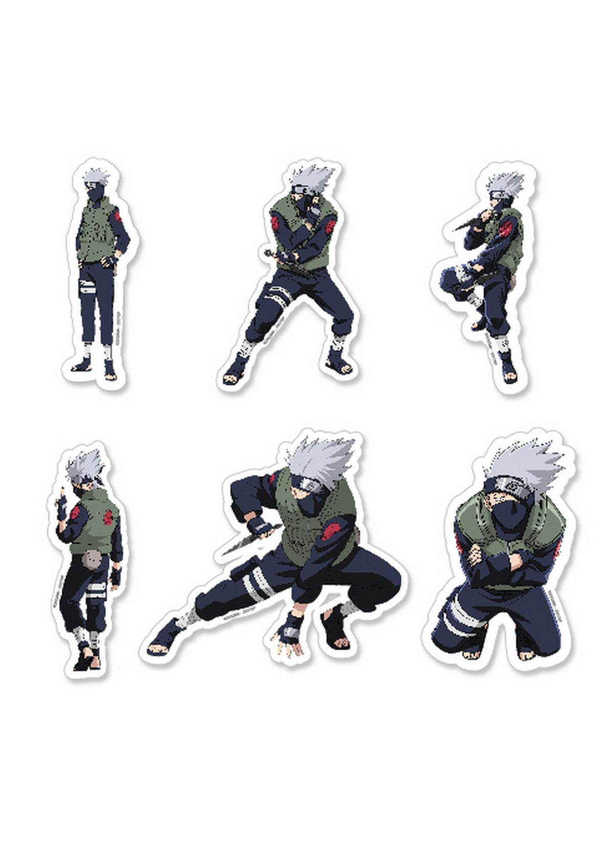 Naruto Shippuden- Kakashi Die Cut Sticker Set 3.5"