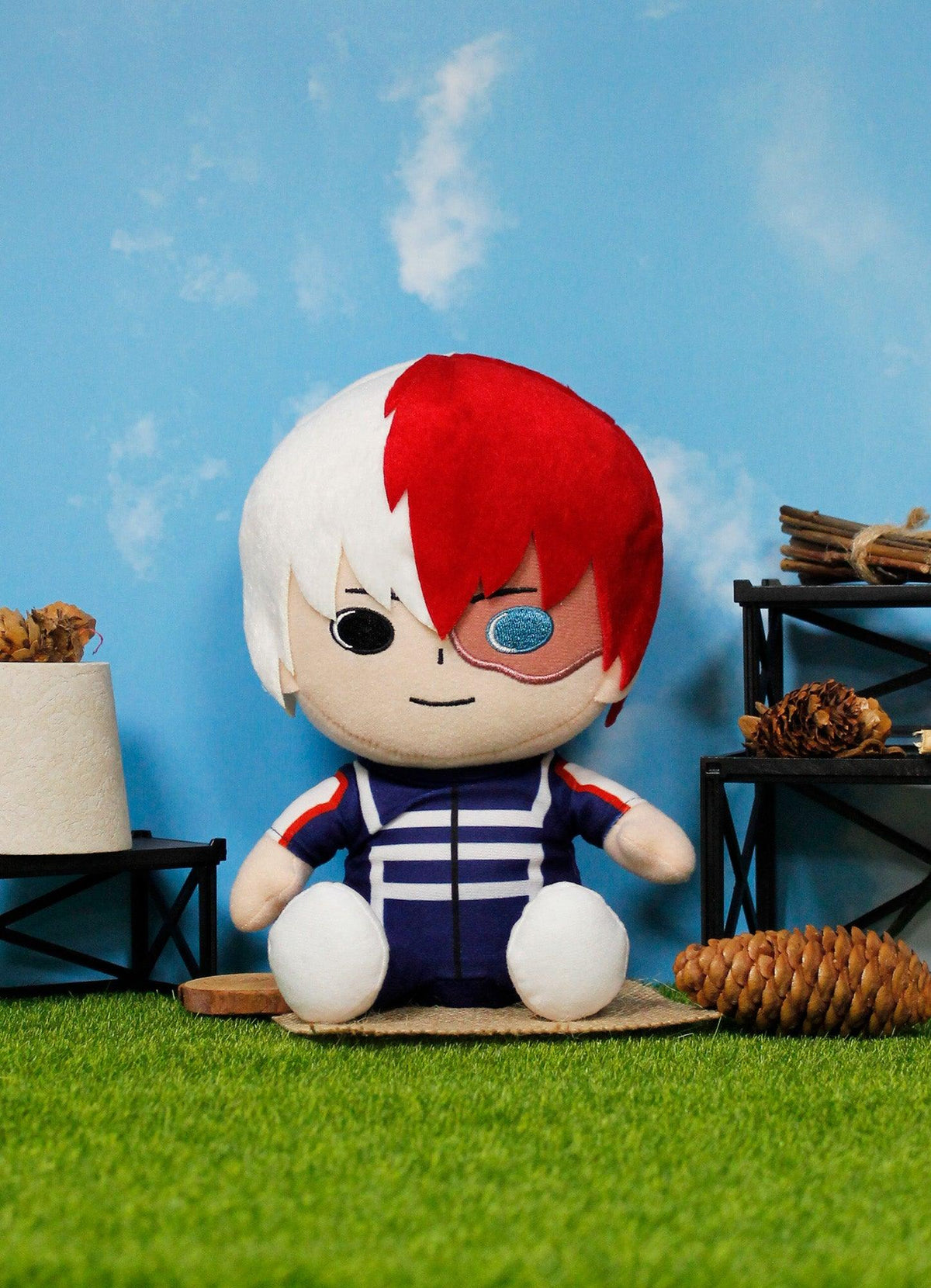 My Hero Academia - S2 Shoto Todoroki Sitting Plush 7"H - Great Eastern Entertainment