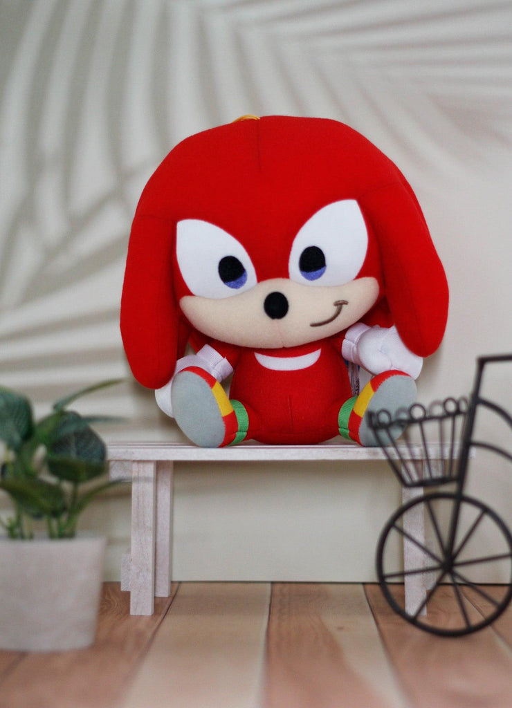 Sonic The Hedgehog - SD Knuckles The Echidna Sitting Plush 7"H - Great Eastern Entertainment