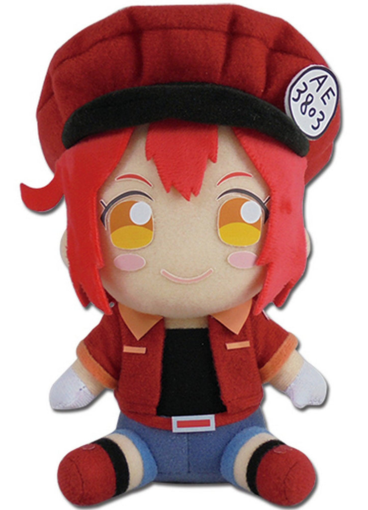 Cells At Work! - Red Blood Cell Sitting Plush 7"H