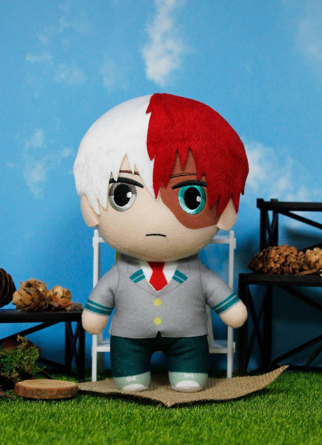 My Hero Academia S2 - Shoto Todoroki Seifuku Plush 8"H - Great Eastern Entertainment